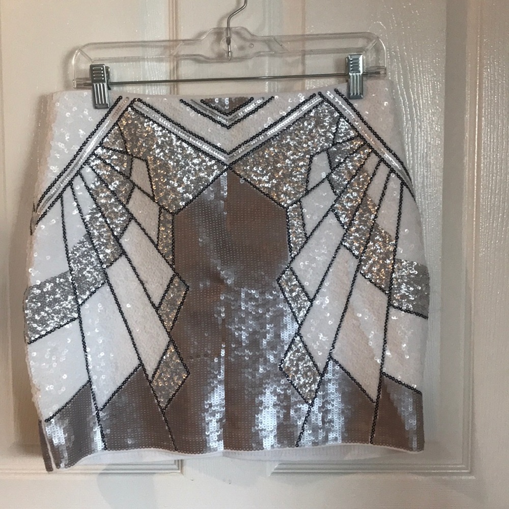 Express sequin skirt